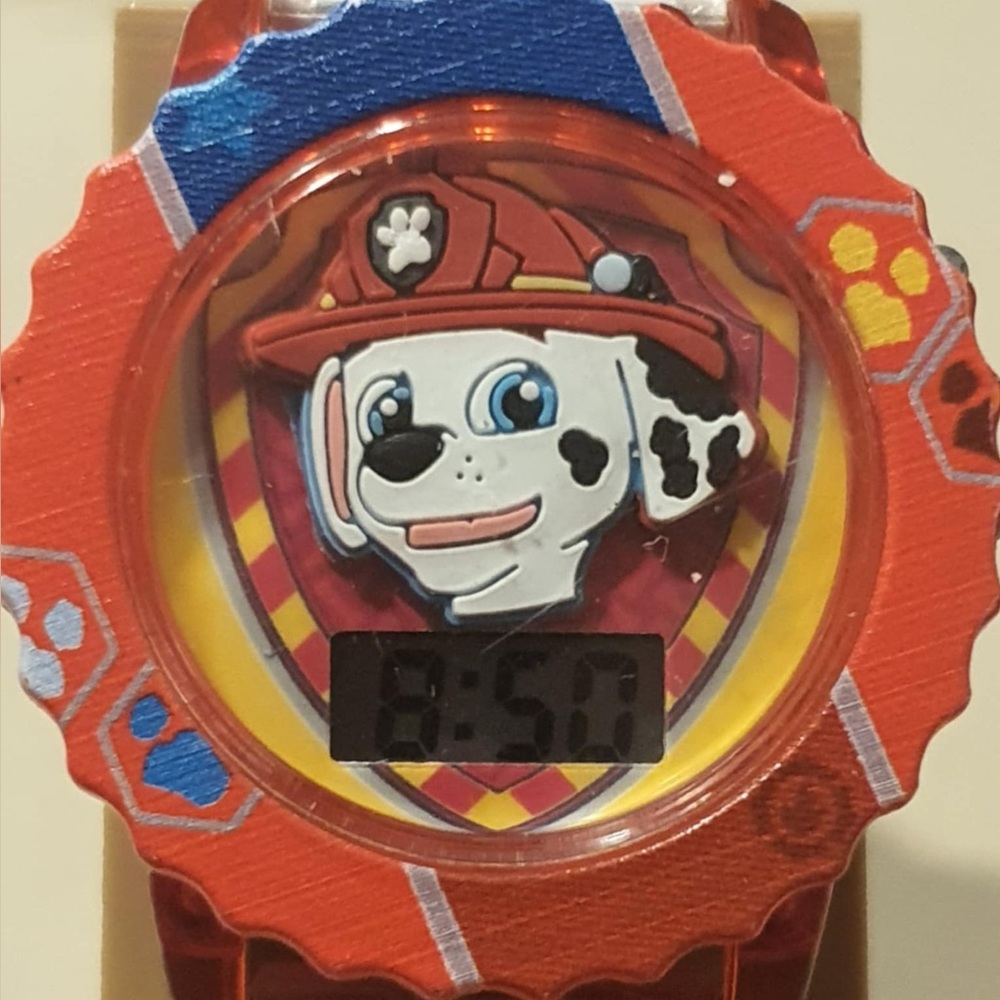 🦋10/$20🦋 Paw Patrol Red Digital Lite Up Boy's Watch